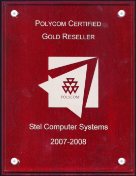 Сертификат Золотого реселлера от Polycom 2007–2008